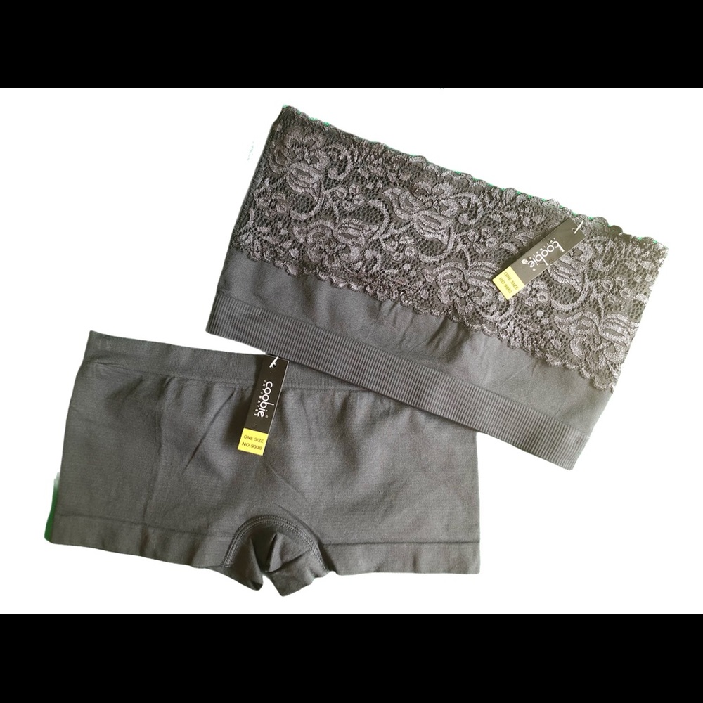 Coobie Lace Bandeau Top and Matching Panties